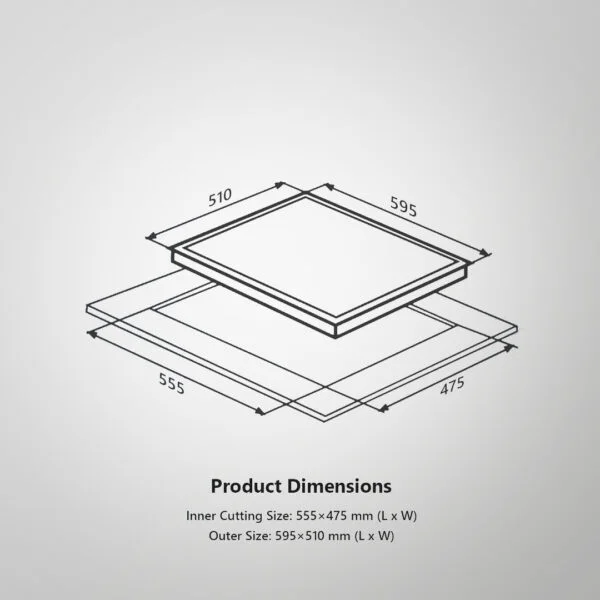 NE 4B 60 SS | 4 Gas Burner with 1 Triple Ring Burn