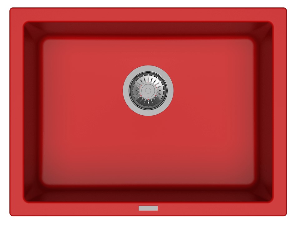 Carysil Single Bowl Quartz Sink Big Bowl Granite Red