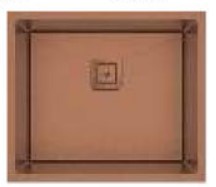 Carysil Micro Radius RIO Single Bowl Rose Gold Stainless Steel Sink (1 mm) 31x17x9
