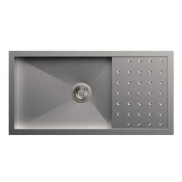 Carysil Stainless Steel Sink Polo Single and Double Bowl With Drainer (1mm) 36x18x8