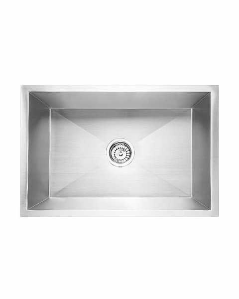 Carysil Stainless Steel Sink Quadro Classic Single Bowl (0.8mm) 24x18x8