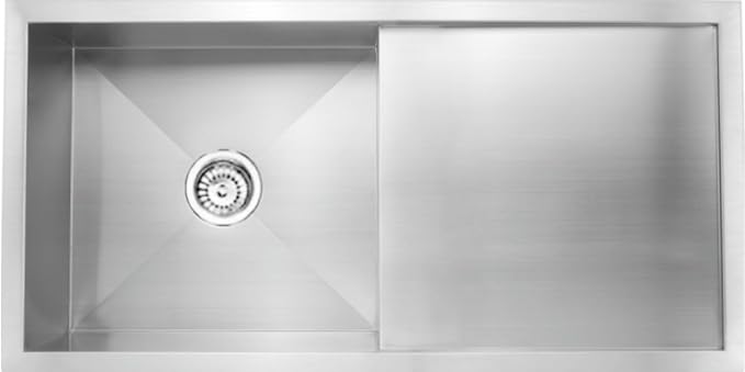 Carysil Stainless Steel Sink Quadro Single Bowl With Drainer (1mm) 45x20x9 Carysil Stainless Steel Sink Quadro Single Bowl With Drainer (1mm) 45x20x9