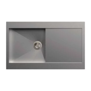 Carysil Stainless Steel Sink Rege Single Bowl With Drainer (1mm) 34x20x8