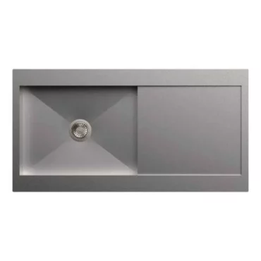 Carysil Stainless Steel Sink Rege Single Bowl With Drainer (1mm) 40x20x8
