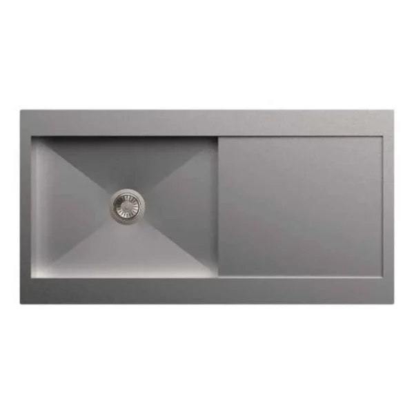 Carysil Stainless Steel Sink Rege Single Bowl With Drainer (1mm) 40x20x8