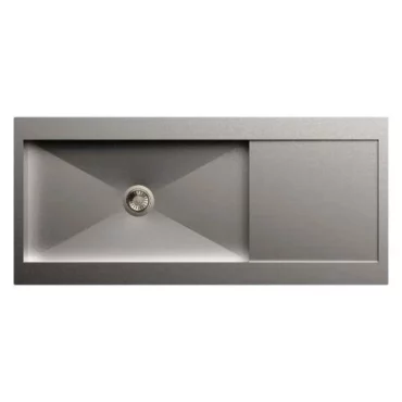 Carysil Stainless Steel Sink Rege Single Bowl With Drainer (1mm) 46x20x8