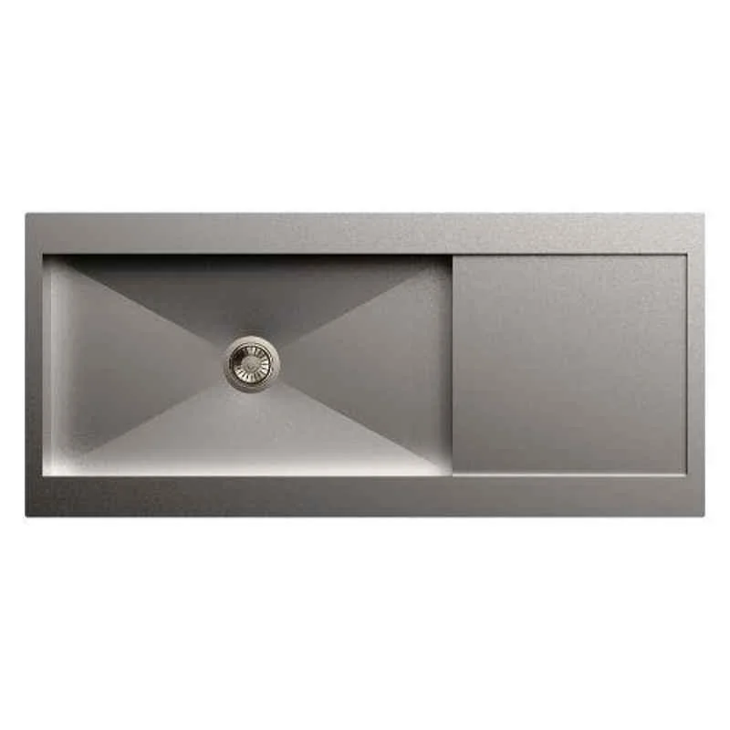 Carysil Stainless Steel Sink Rege Single Bowl With Drainer (1mm) 46x20x8 Carysil Stainless Steel Sink Rege Single Bowl With Drainer (1mm) 46x20x8