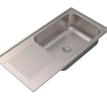 Carysil Stainless Steel Sink Vogue Single Bowl With Drainer (1mm) 40x20x8