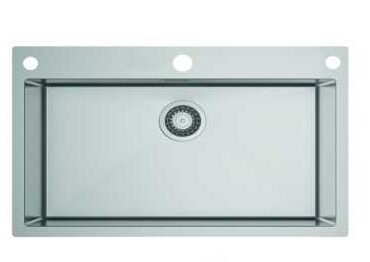 Carysil Stainless Steel Sink Waltz 610 R 10 With Accessories(Semi Loaded)(1mm) 24x20x8 With Inox 2201 Faucet