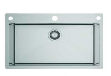 Carysil Stainless Steel Sink Waltz 610 R 10 With Accessories(Semi Loaded)(1mm) 24x20x8 With Inox 2201 Faucet