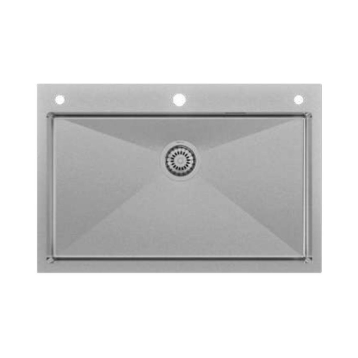 Carysil Stainless Steel Sink Waltz 750 R 10 With Accessories(Fully Loaded)(1mm) 30x20x8 With Inox 2201 Faucet