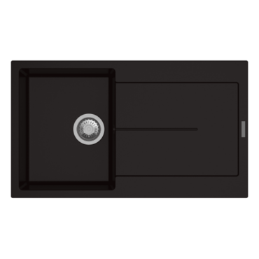 Carysil Enigma Quartz Sink D100 Granite Metallic Espresso