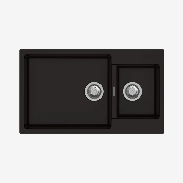 Carysil Enigma Quartz Sink N200 Granite Metallic Espresso