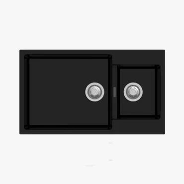 Carysil Enigma Quartz Sink N200 Granite Metallic Nera