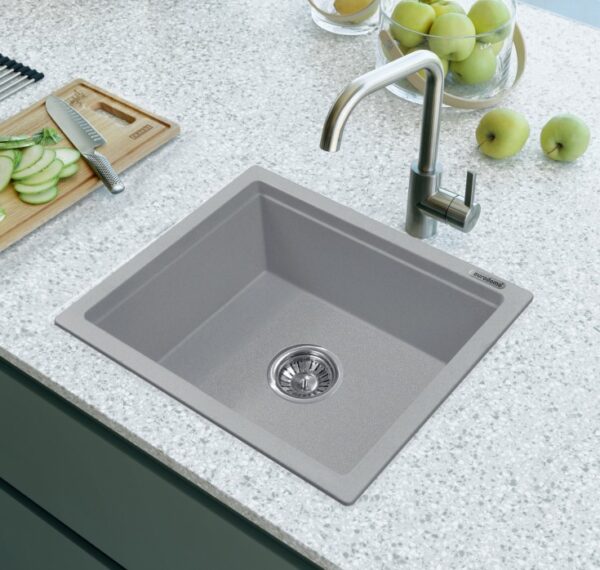 Franke EURODOMO SERIES Eurostone 610-42 (T. Silver) SINGLE BOWL