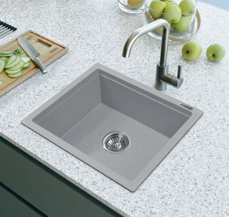 Franke EURODOMO SERIES Eurostone 610-42 (T.Silver) SINGLE BOWL Franke EURODOMO SERIES Eurostone 610-42 (T. Silver) SINGLE BOWL