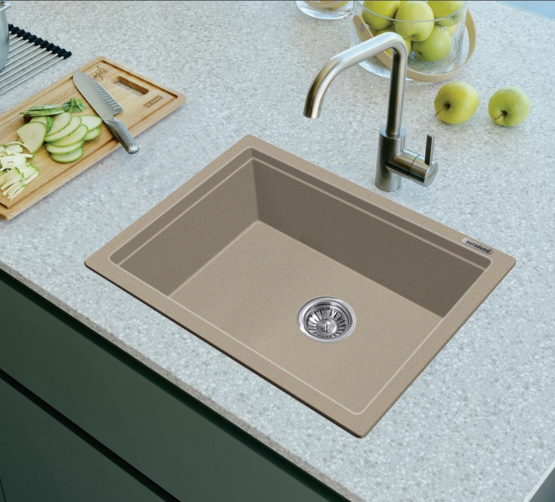 Franke EURODOMO SERIES Eurostone 610-53 (D. Platinum) SINGLE BOWL Franke EURODOMO SERIES Eurostone 610-53 (D. Brown) SINGLE BOWL