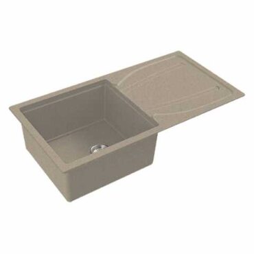 Franke Eurostone 611-86 (Coffee) SINGLE BOWL WITH DRAINBOARD