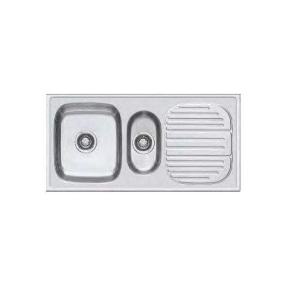 Franke Stainless Steel Sink ONE & HALF BOWL (BIG BOWL & SMALL BOWL)WITH DRAINBOARD 651X Trendy (40X20X7)