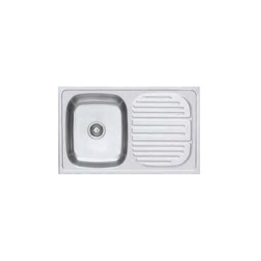 Franke Stainless Steel Sink SINGLE BOWL WITH DRAINBOARD 611X Trendy (32X20X7) Satin Finish