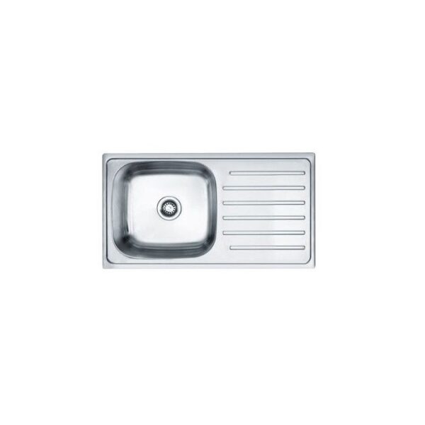 Franke Stainless Steel Sink SINGLE BOWL WITH DRAINBOARD 611X Omni (36X20X8) Satin Finish