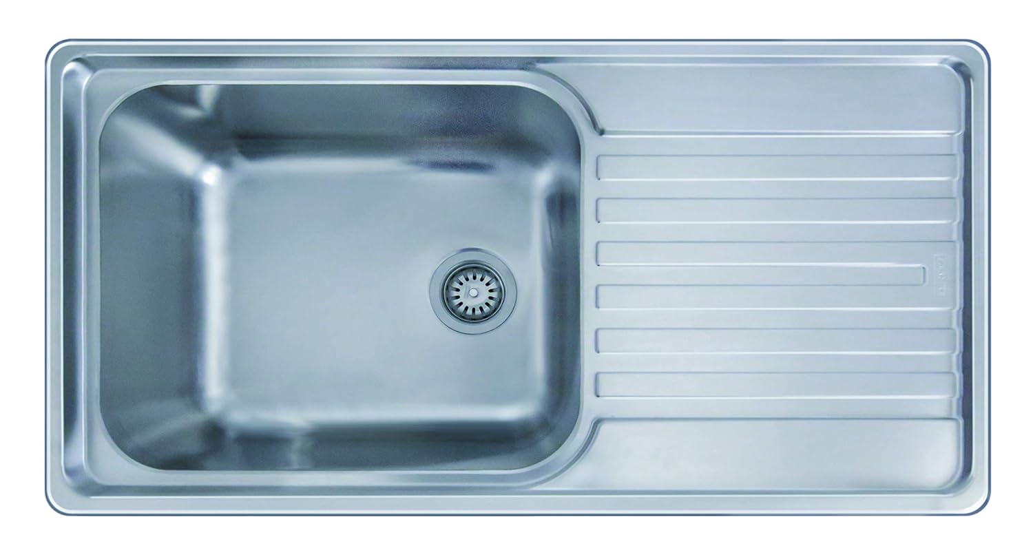 Franke Stainless Steel Sink SINGLE BOWL WITH DRAINBOARD RSX 611-91 3 1-2 WWK REV NOF NTH FRL