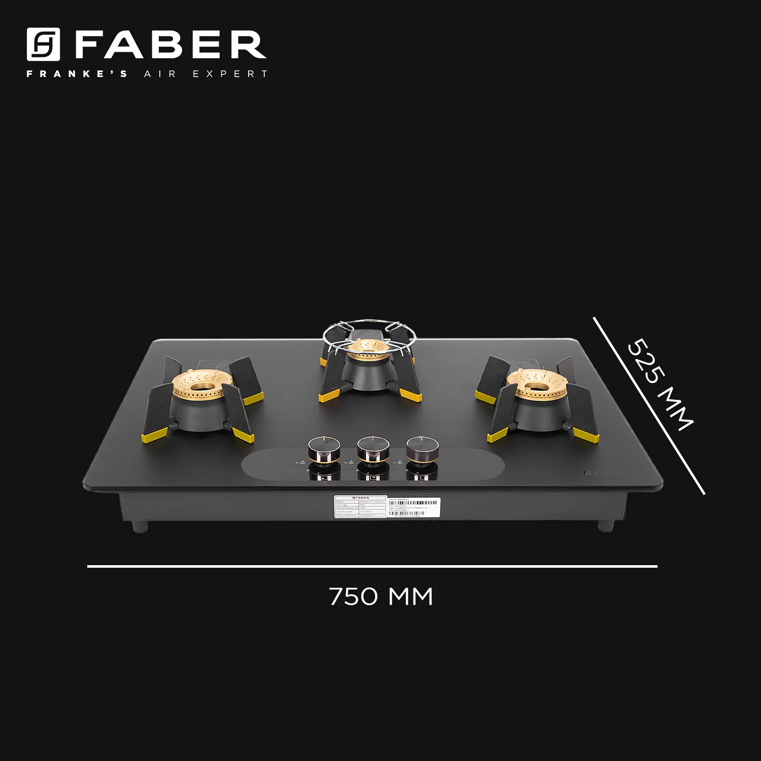 Faber Glass HOB MAGICLIFT HT 753 BR CI AI