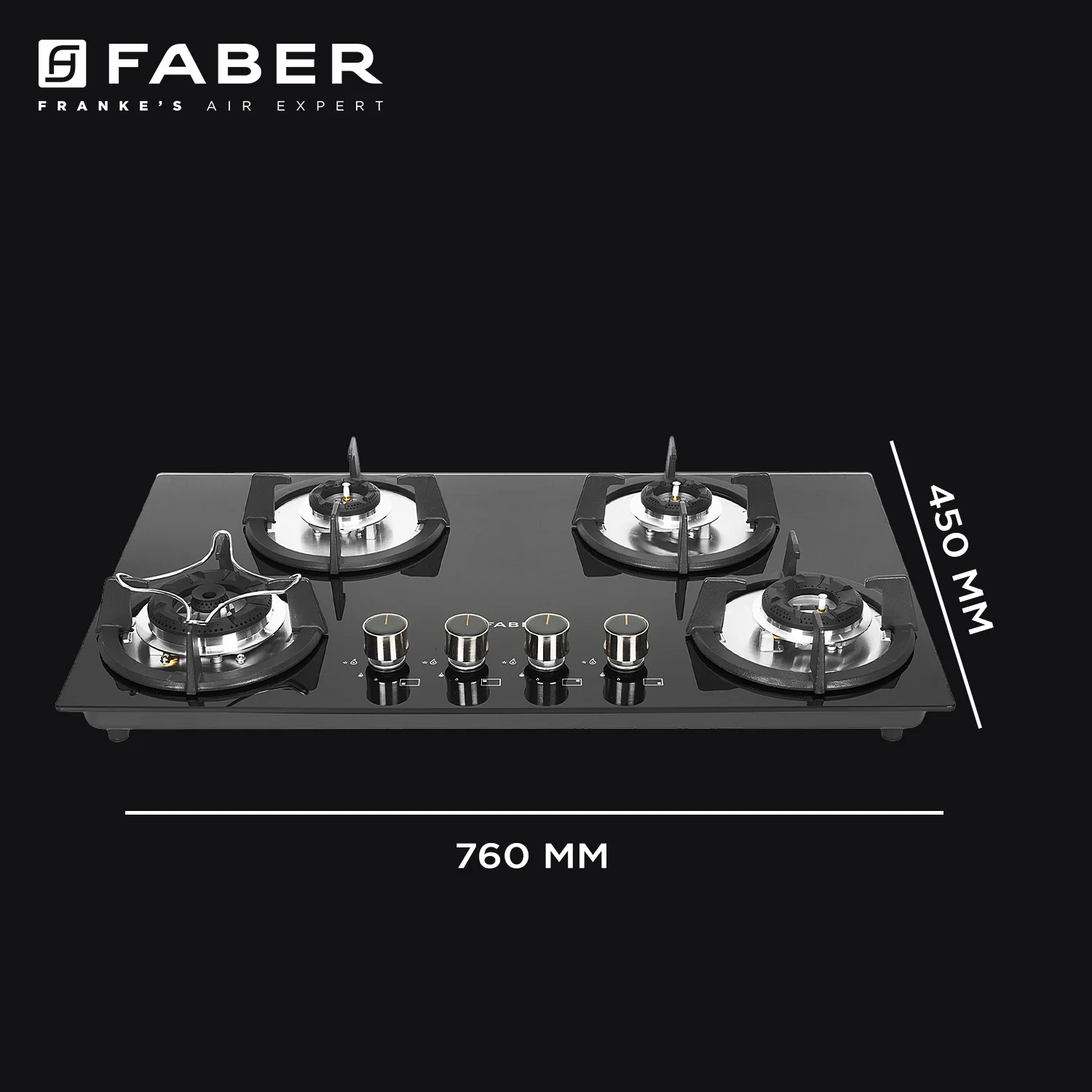 HOB SUPERIA HT 764 BR AI_DIM Faber Glass HOB SUPERIA HT 764 BR AI