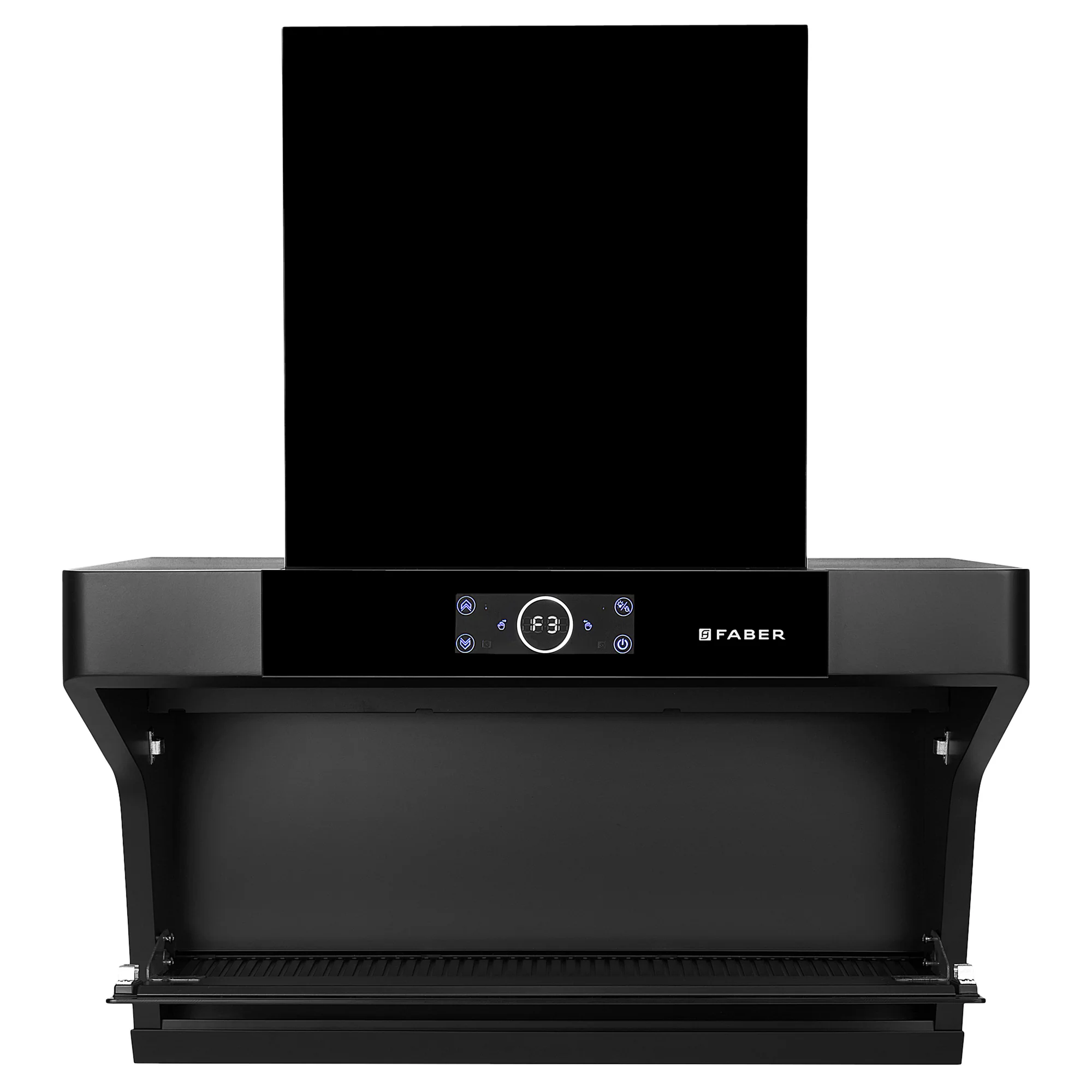 Faber Semi Slant Chimney HOOD COSMIC FL HC BK 75