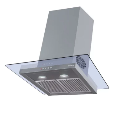 Faber Chimney HOOD GLASSY 3D T2S2 BK LTW 75