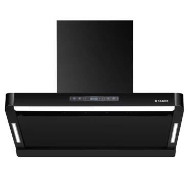 Faber Semi Slant Chimney HOOD PINNACLE FL HC BK 75