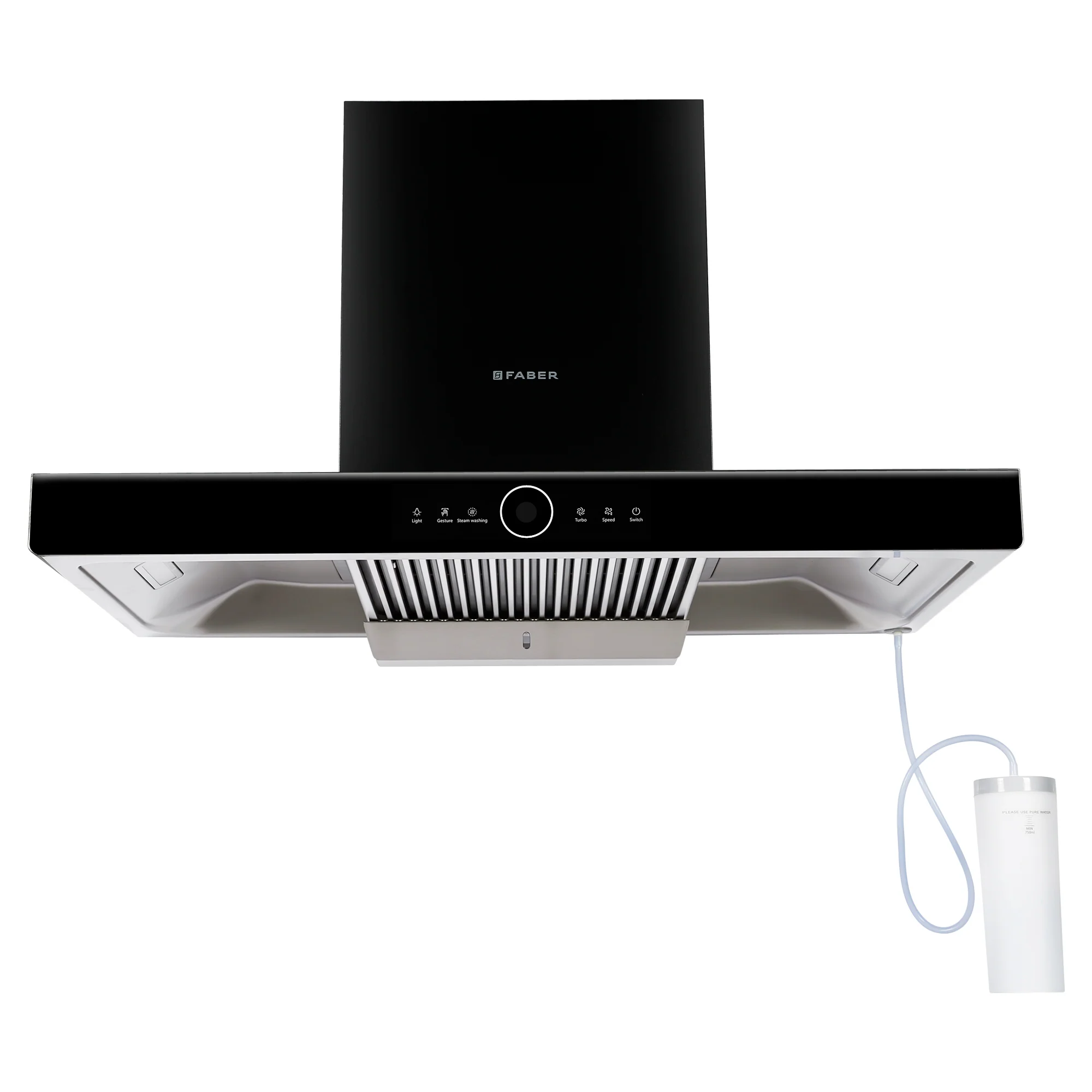 HOOD THUNDERBOLT FL SW SC BK 90 Faber Chimney HOOD THUNDERBOLT FL SW SC BK 90
