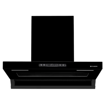 Faber Semi Slant Chimney HOOD VIVID FL HC BK 90