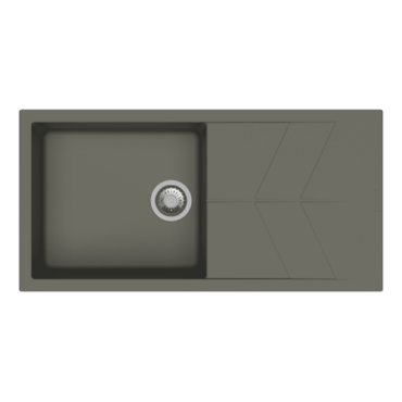 Carysil Jazz Quartz Sink D100 - Concrete