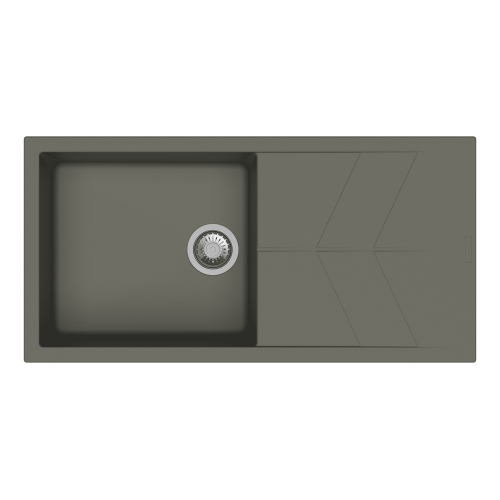 Carysil Jazz Quartz Sink D100 - Concrete