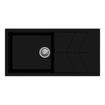 Carysil Jazz Quartz Sink D100 - Metallic Nera