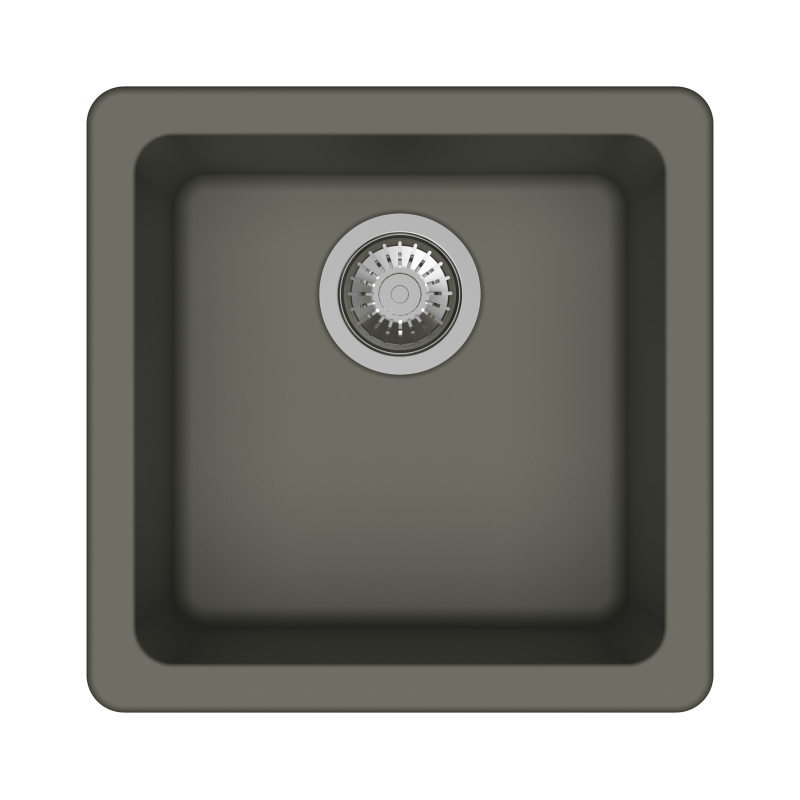 NEO SALSA_Concrete Carysil Single Bowl Quartz Sink Neo Salsa Granite Concrete