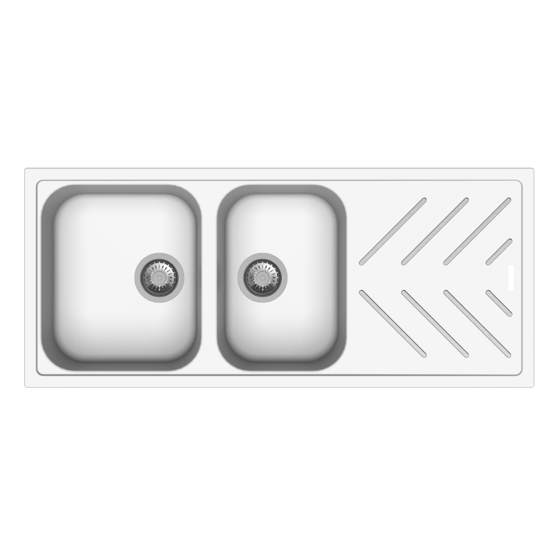 Carysil New Beethoven with Steel Inlays Quartz Sink D200 Granite Snova