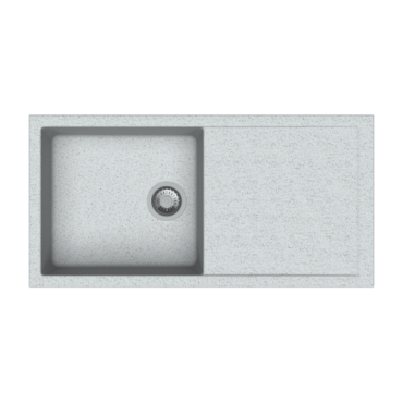 Carysil Polo Quartz Sink D100L Dotted Granite Crater