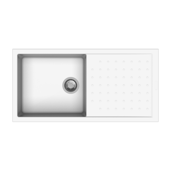 Carysil Polo Quartz Sink D100L Dotted Granite Snova