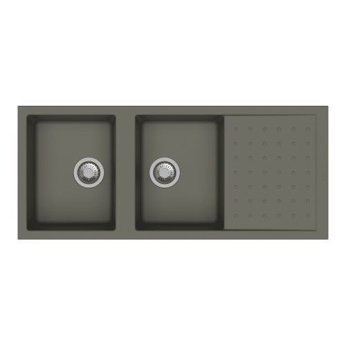 Carysil Polo Quartz Sink D200 Dotted Granite Concrete