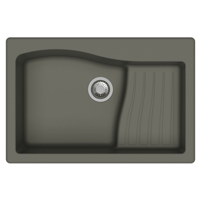 Swan D100_Concrete Carysil Swan New Ascend Quartz Sink D100 Granite Concrete