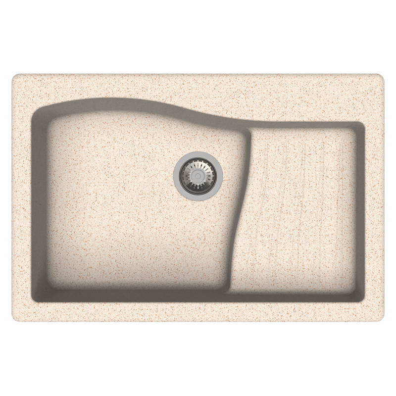 Carysil Swan New Ascend Quartz Sink D100 Granite Cornflakes
