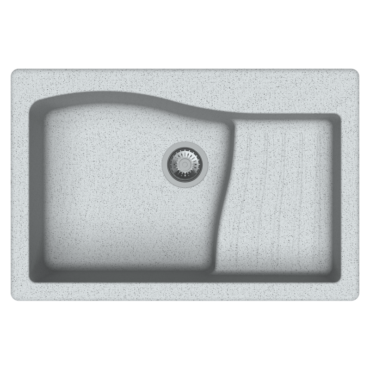 Carysil Swan New Ascend Quartz Sink D100 Granite Crater