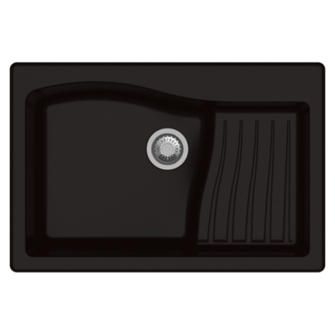 Carysil Swan New Ascend Quartz Sink D100 Granite Metallic Espresso