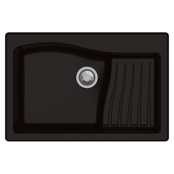 Carysil Swan New Ascend Quartz Sink D100 Granite Metallic Espresso