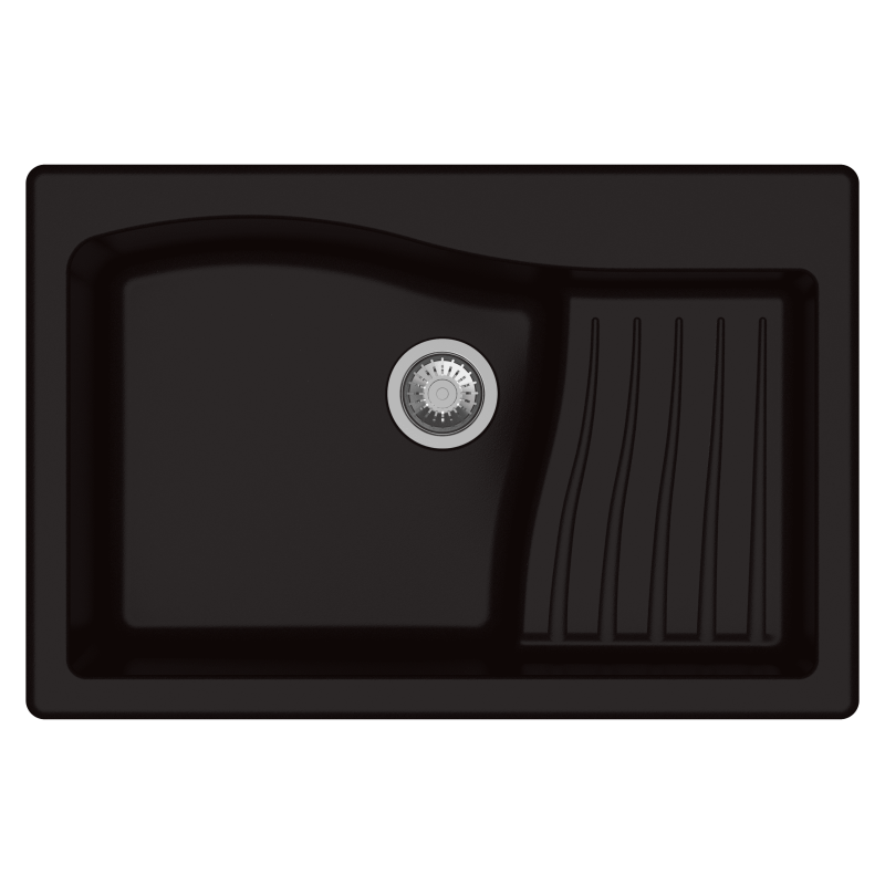 Carysil Swan New Ascend Quartz Sink D100 Granite Metallic Espresso