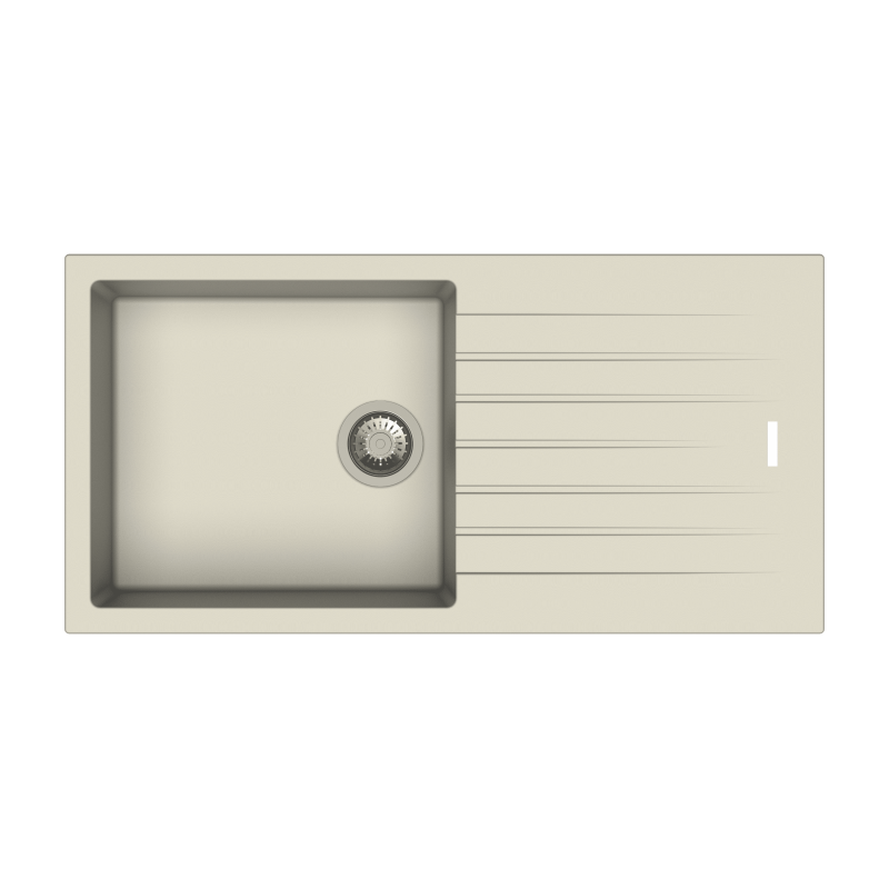 TIP TOE D100 L_Champagne-800x800 Carysil Tip Toe Quartz Sink D100L Granite Champagne