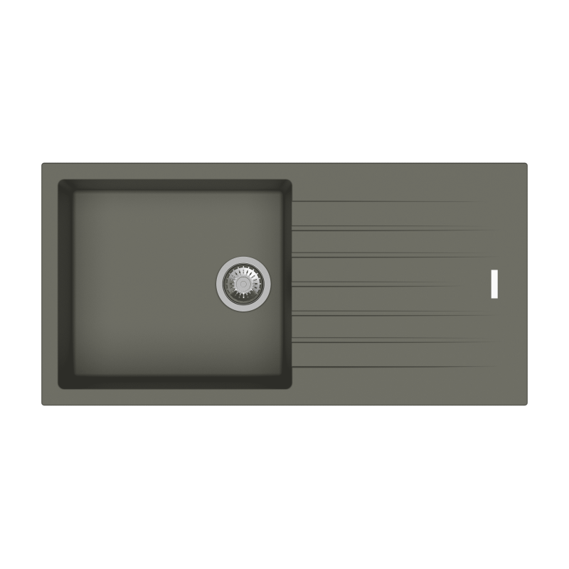 TIP TOE D100 L_Conrete-800x800 Carysil Tip Toe Quartz Sink D100L Granite Concrete