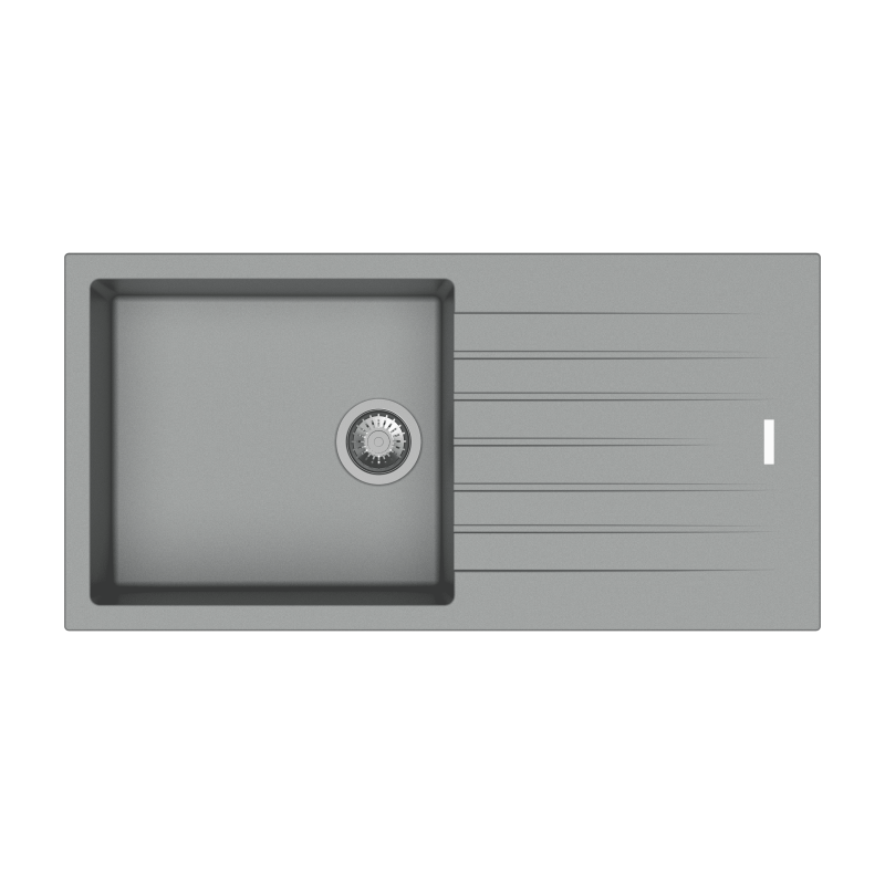 Carysil Tip Toe Quartz Sink D100L Granite Metallic Croma